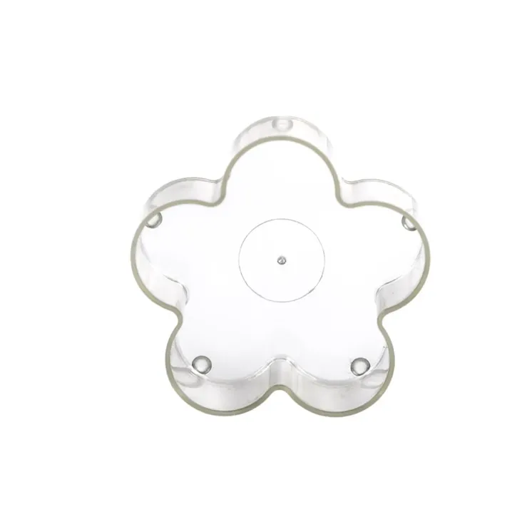 Pojemnik Tealight PC na świece przezroczysty - Kwiatek