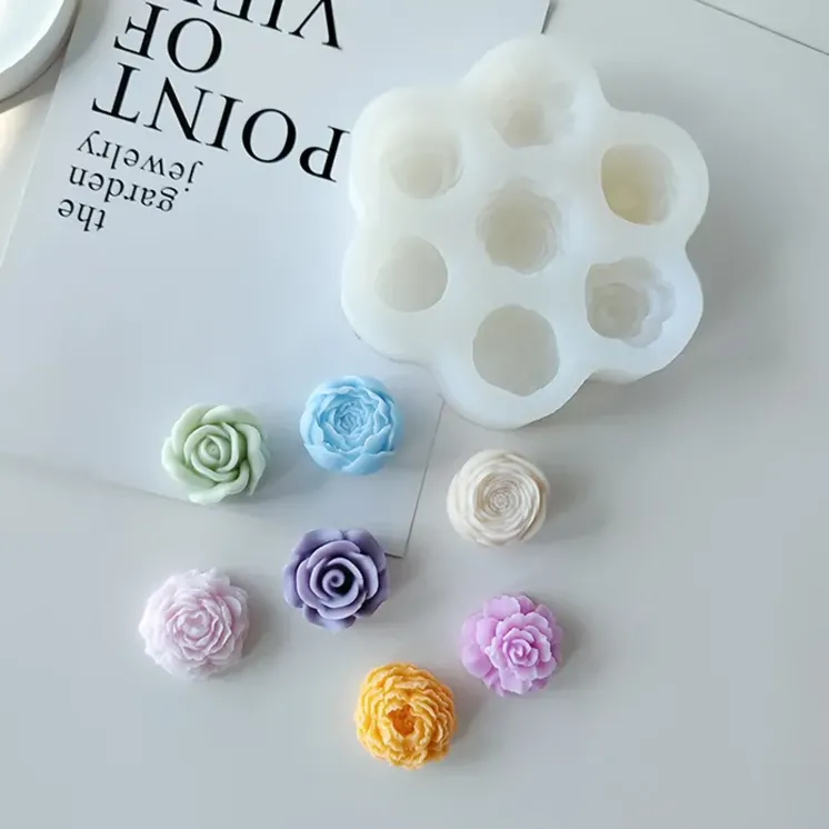 Forma silikonowa - Kwiaty Mix 7 wzorów