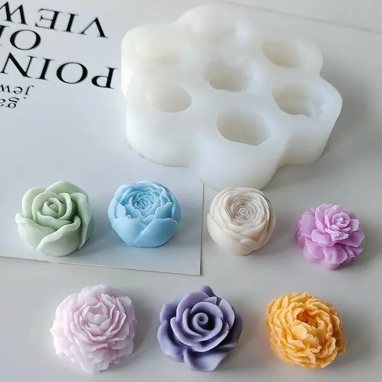 Forma silikonowa - Kwiaty Mix 7 wzorów