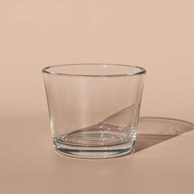 Pojemnik szklany do świec stożek 130 ml