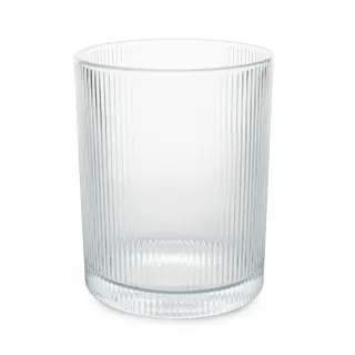 Pojemnik szklany do świec 400 ml - Ryflowany