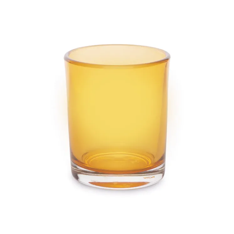 Szklany pojemnik do zalewu świec - CLASSIC 90 ml - Amber