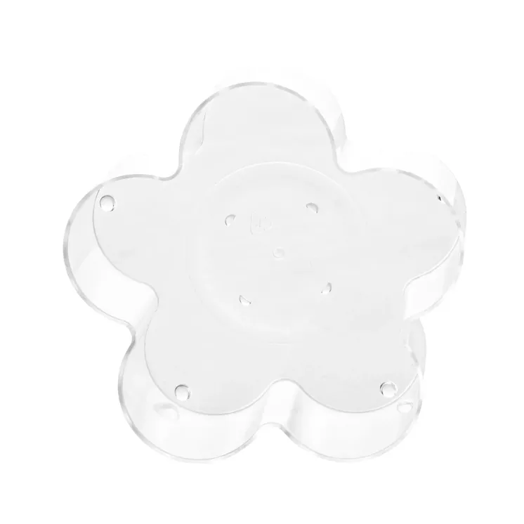 Pojemnik Tealight PC na świece przezroczysty - Kwiatek