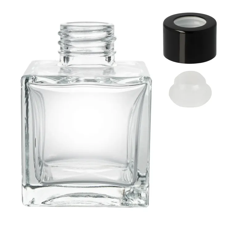 Butelka szklana pojemnik do dyfuzorów 100 ml - Kwadrat