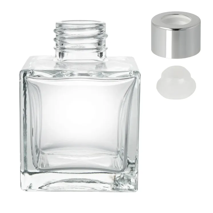 Butelka szklana pojemnik do dyfuzorów 100 ml - Kwadrat
