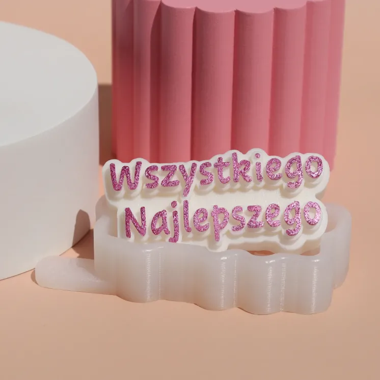 Forma silikonowa napis - Wszystkiego Najlepszego