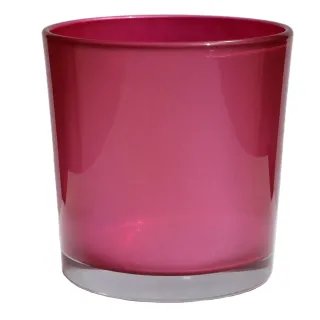 Pojemnik szklany do zalewu świec Różowy - 1100 ml