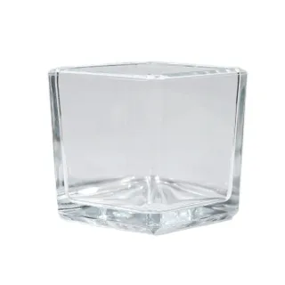 Pojemnik szklany do zalewu świec kwadrat mały 200 ml