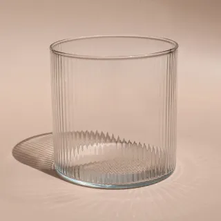 Pojemnik szklany ryflowany 10 cm 680 ml