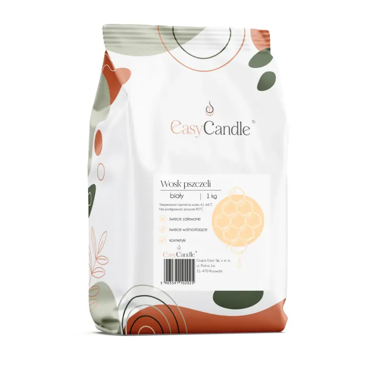 Wosk pszczeli biały bielony - NATURALNY - EasyCandle