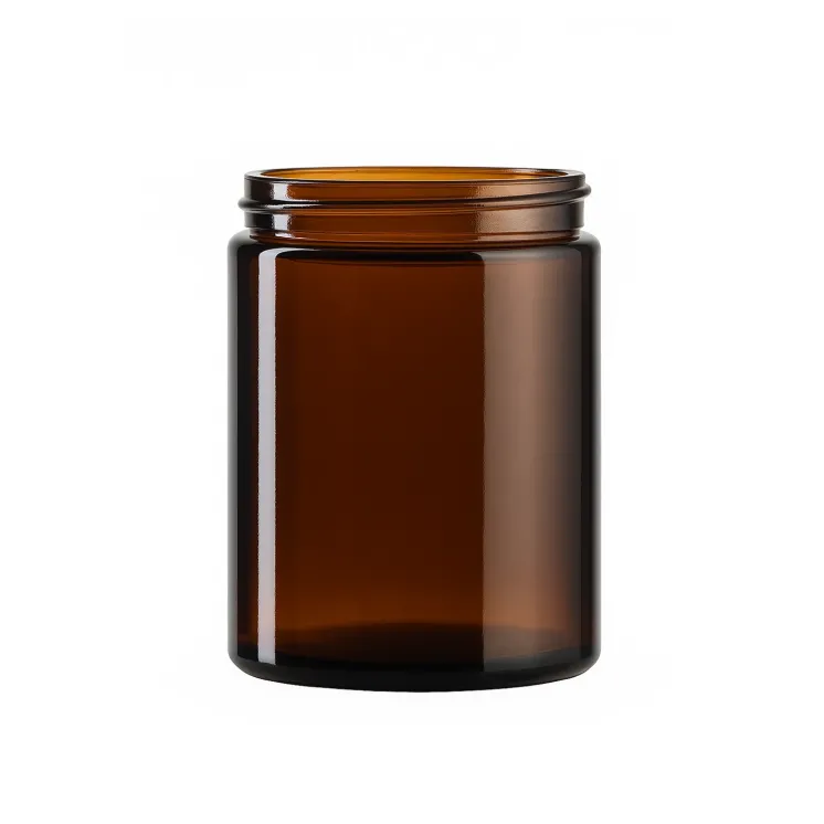 Słoik szklany brązowy pojemnik do zalewu świec 180 ml 63/R3