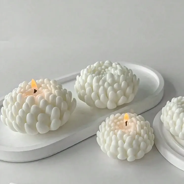 Forma silikonowa do świec – Kwiat Chryzantema | EasyCandle