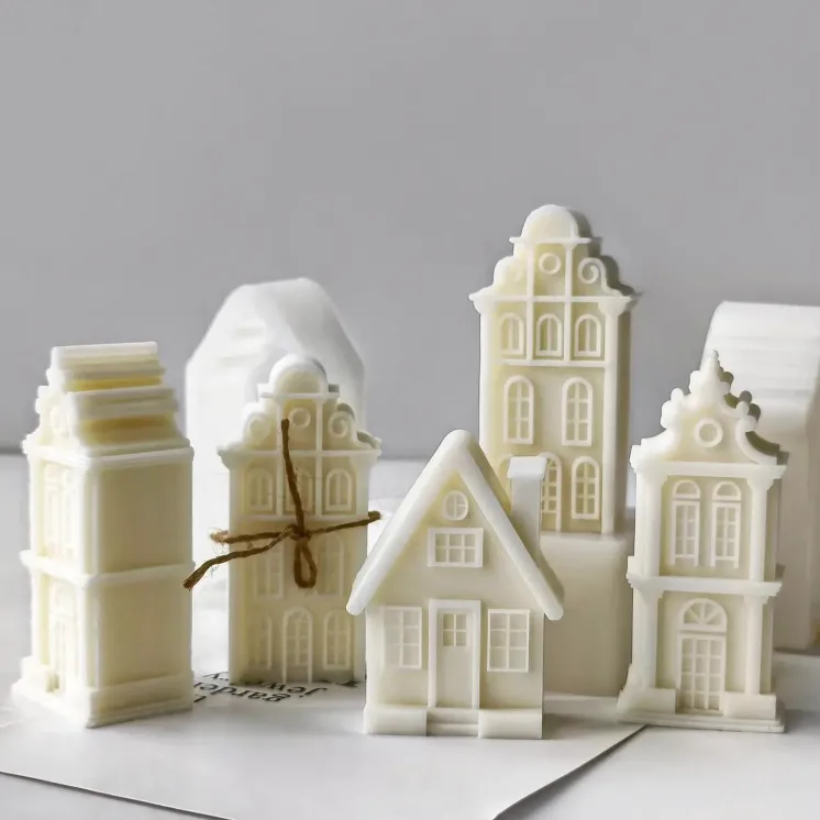 Forma silikonowa do świec – Domek 2D / Kamienica | EasyCandle