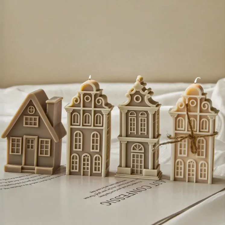 Forma silikonowa do świec – Domek 2D / Kamienica | EasyCandle