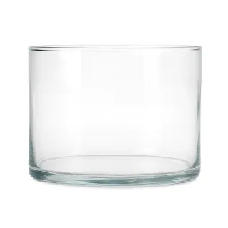 Cylinder 8 cm niski szklany 535 ml do zalewu świec