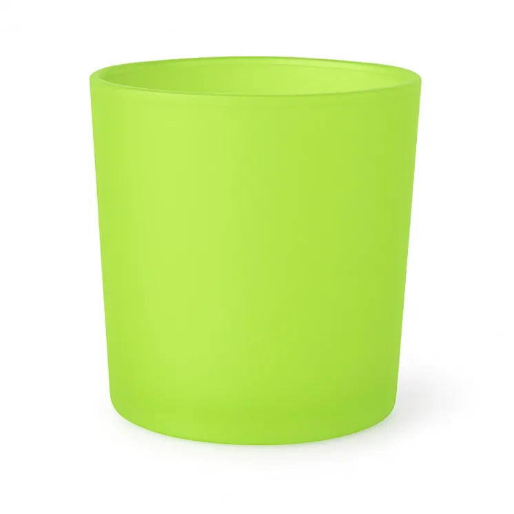 Duży pojemnik szklany do zalewu świec cylinder matowy