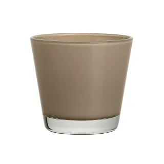 Pojemnik szklany do zalewu świec stożek Cappuccino