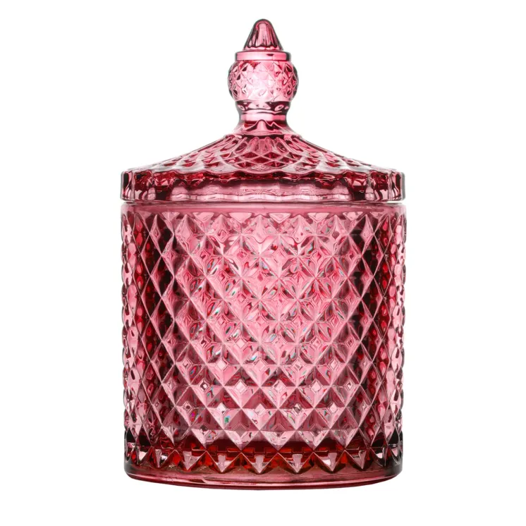 Szklany pojemnik z pokrywką kryształ 300 ml TG016