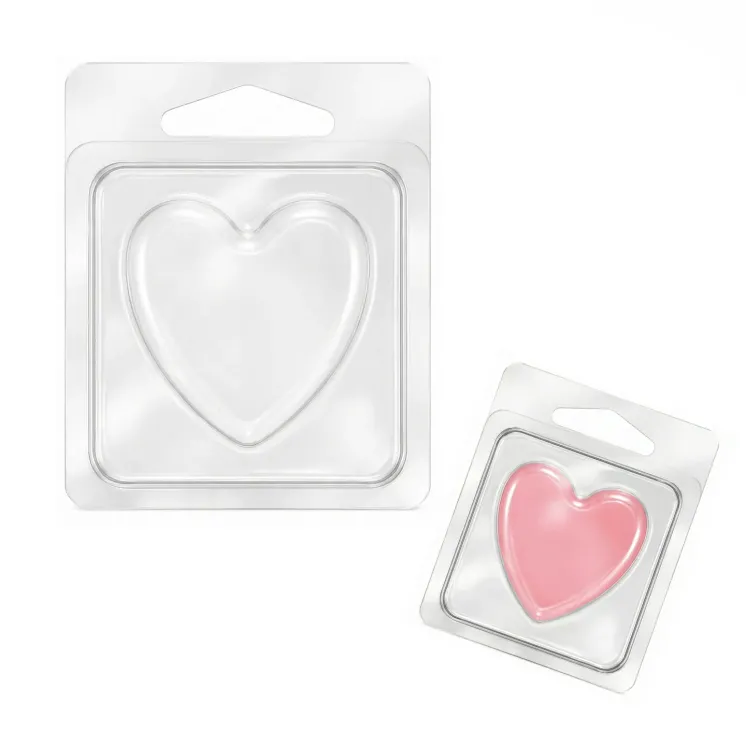 Clamshell 1 okienko do wosków zapachowych wax melts - serce