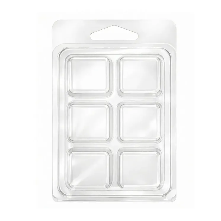 Clamshell 6 kostek do wosków zapachowych wax melts - kwadraty