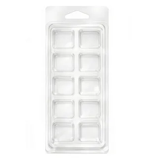 Clamshell 10 kostek do wosków zapachowych wax melts - kwadraty