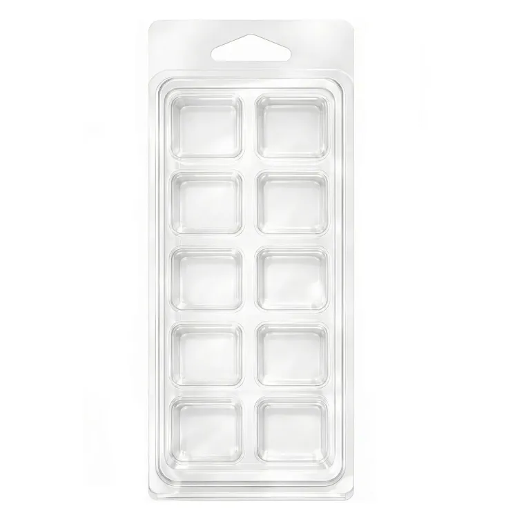 Clamshell 10 kostek do wosków zapachowych wax melts - kwadraty