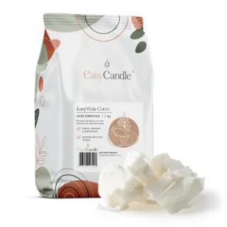 Wosk kokosowy EasyWax Coco - świece zalewane, dodatek do innych wosków
