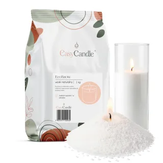 Wosk roślinny do świec sypanych perłowych - EcoSnow