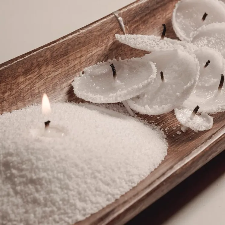 Wosk roślinny do świec sypanych perłowych - EcoSnow