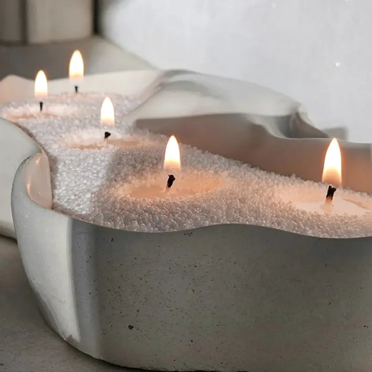 Wosk roślinny do świec sypanych perłowych - EcoSnow