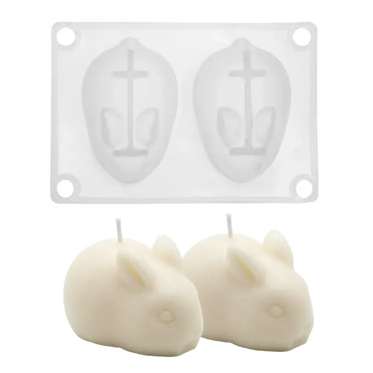 Forma silikonowa do świec Wielkanoc - Króliczki Mini