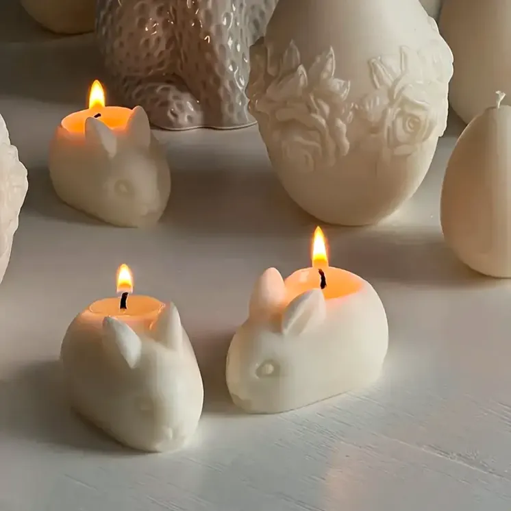 Forma silikonowa do świec Wielkanoc - Króliczki Mini