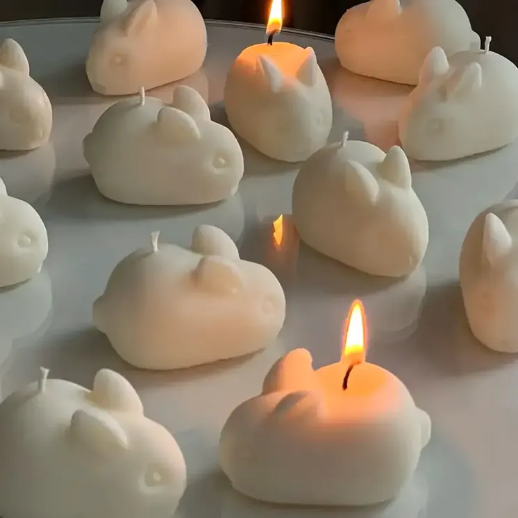 Forma silikonowa do świec Wielkanoc - Króliczki Mini