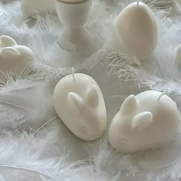 Forma silikonowa do świec Wielkanoc - Króliczki Mini