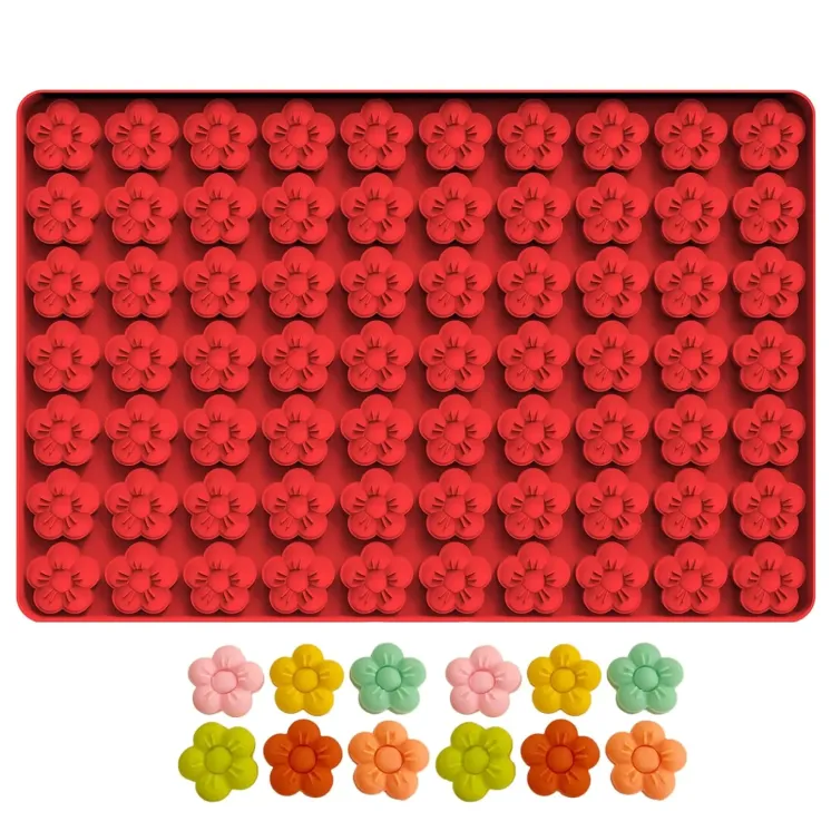 Forma silikonowa mata - Kwiatuszki
