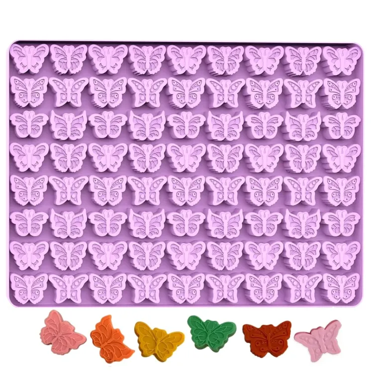 Forma silikonowa mata do wosków zapachowych - Motylki