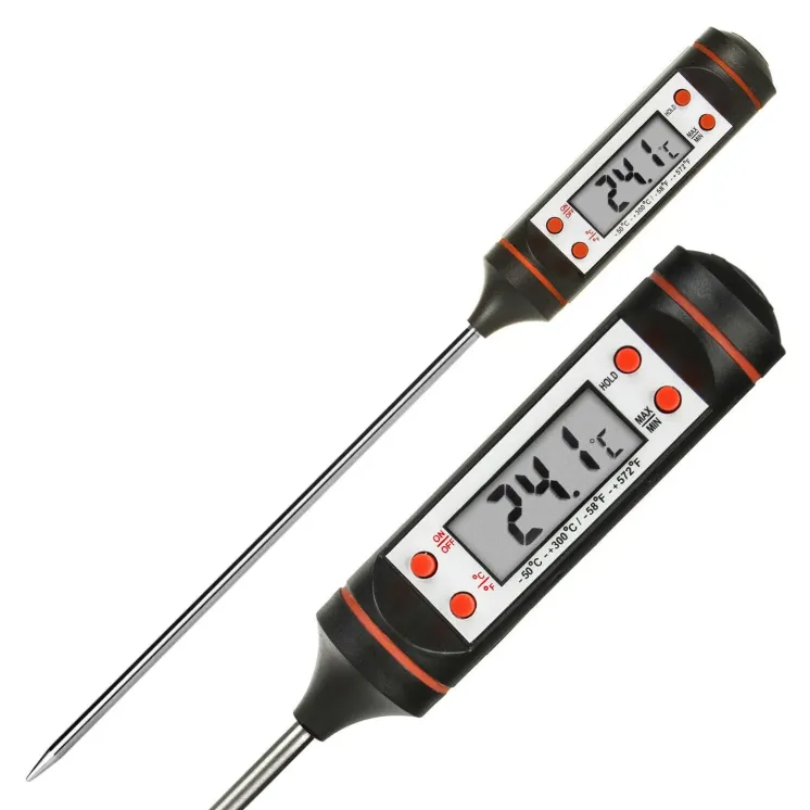 Termometr szpilkowy igłowy do wosku parafiny kuchenny LCD