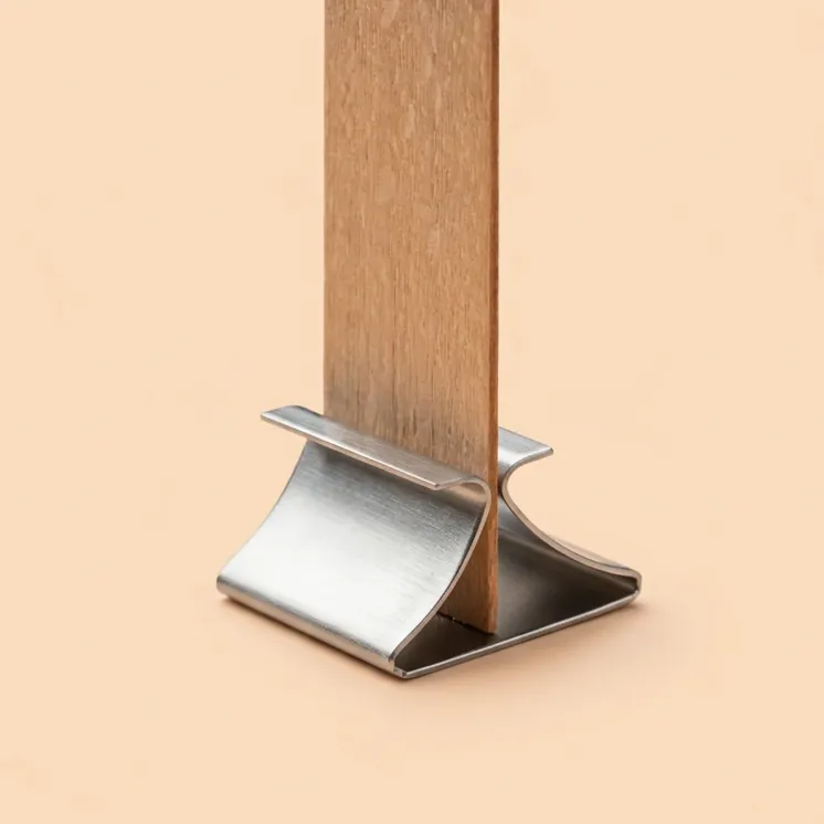 Blaszki mocujące do knotów drewnianych – Typ 1 | uchwyty do knotów