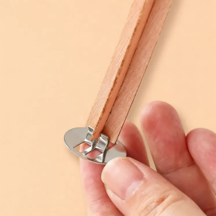 Blaszki okrągłe do knotów drewnianych krzyżykowych uchwyty EasyCandle