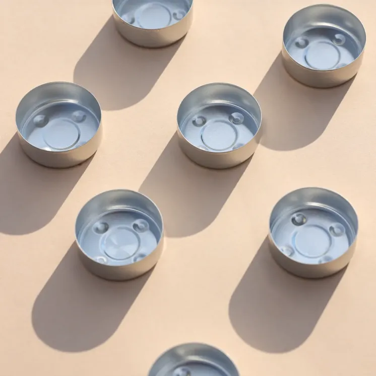 Pojemnik aluminiowy Tealight do świec podgrzewaczy | Blaszki tealight