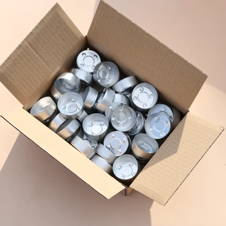 Pojemnik aluminiowy Tealight do świec podgrzewaczy | Blaszki tealight