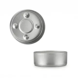 Pojemnik aluminiowy Tealight do świec podgrzewaczy | Blaszki tealight
