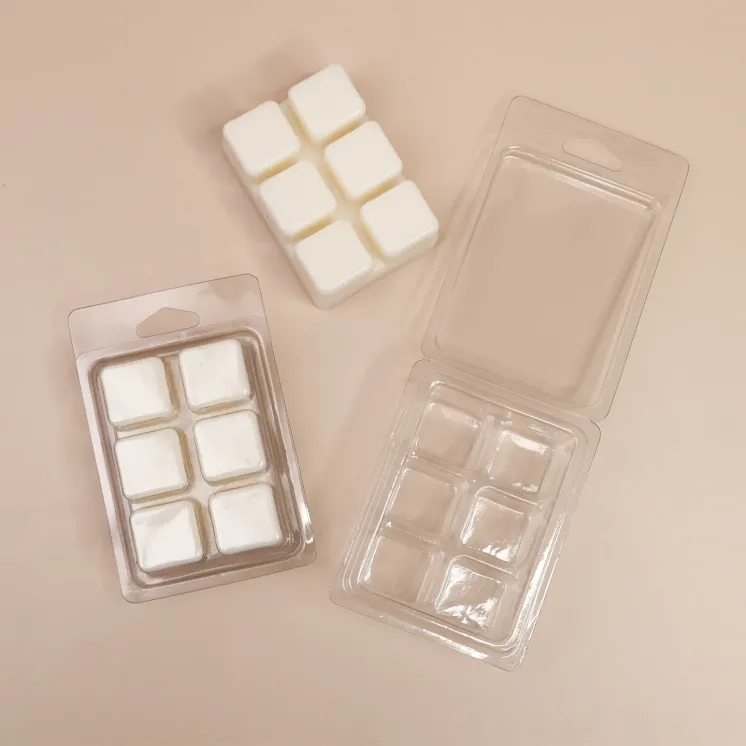 Clamshell 6 kostek do wosków zapachowych wax melts - kwadraty