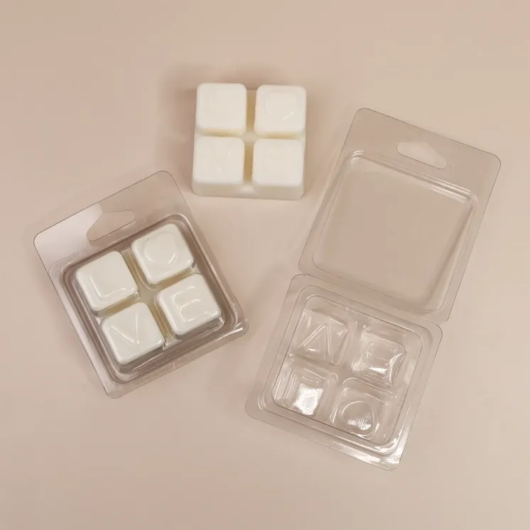 Clamshell 4 kostki do wosków zapachowych wax melts - LOVE