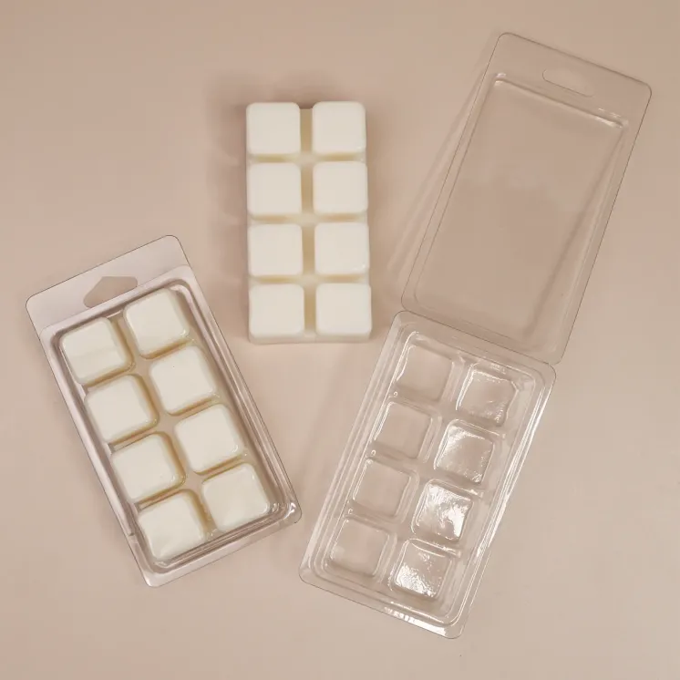 Clamshell 8 kostek do wosków zapachowych wax melts - kwadraty
