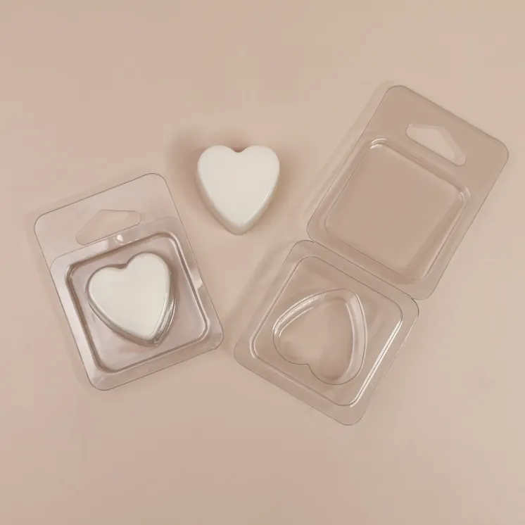 Clamshell 1 okienko do wosków zapachowych wax melts - serce