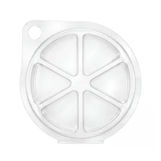 Clamshell 6 trójkątów do wosków zapachowych wax melts - okrągły pizza