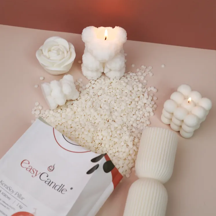 Wosk sojowy KeraSoy Pillar 4120 - świece wolnostojące z form