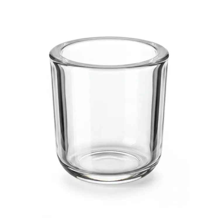 Pojemnik szklany do świec z grubego szkła 205 ml