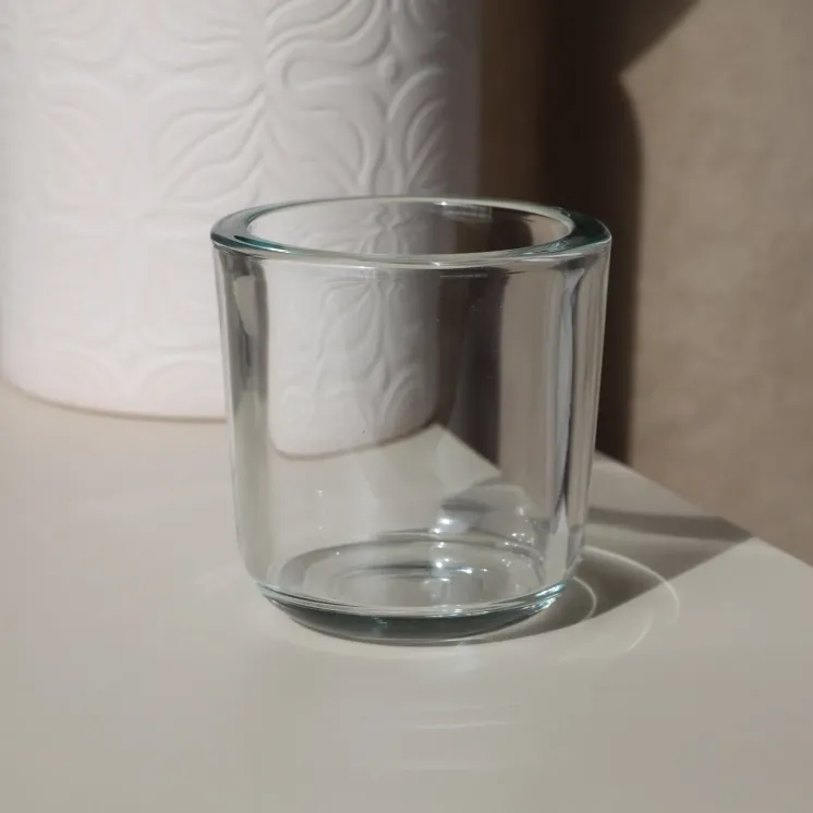 Pojemnik szklany do świec z grubego szkła 205 ml